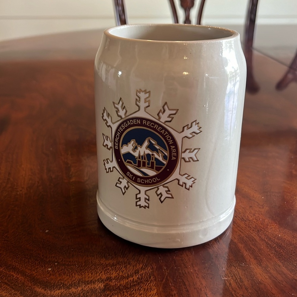 Berchtesgaden Recreation Area Ski School Mug Made in West Germany